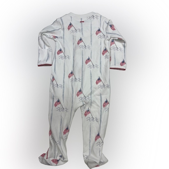 NWT Sammy & Nat Land & Sea Flag Zip Footie 3m - Picture 2 of 4